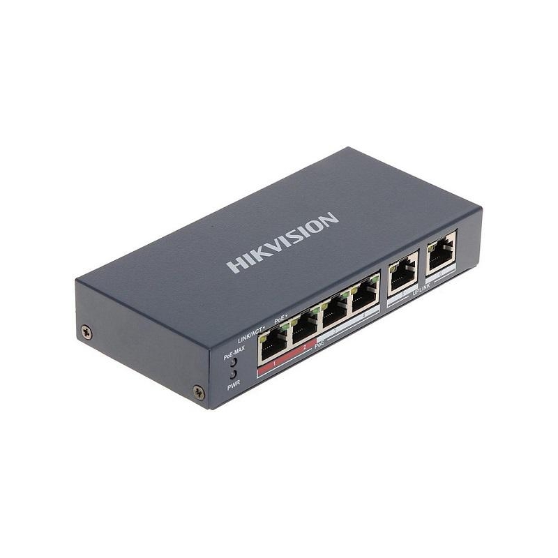 SWITCH POE DS-3E0106P-E/M 6-PORTOWY HIKVISION