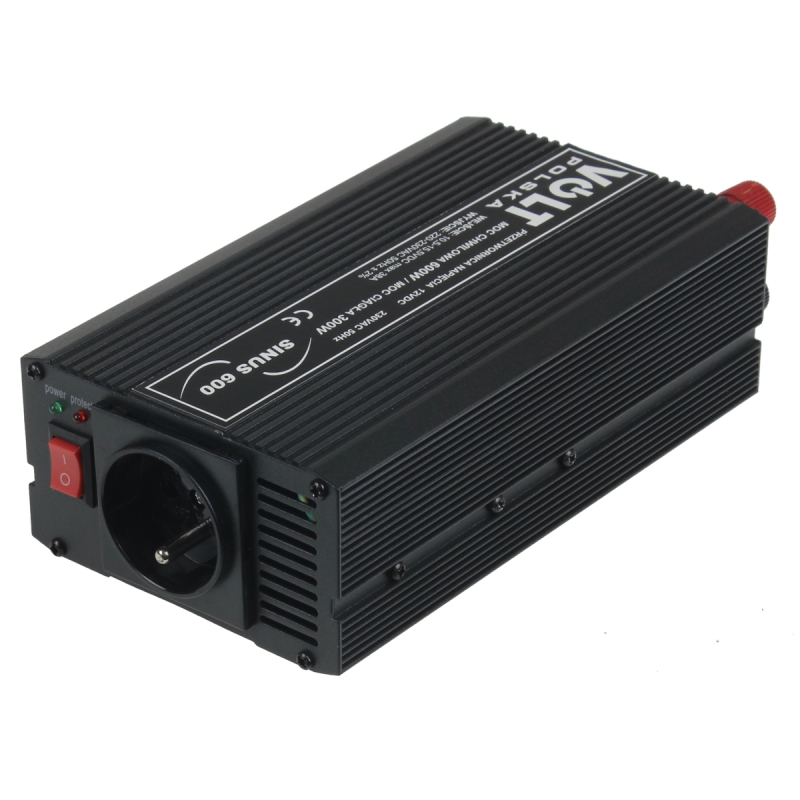 PRZETWORNICA VOLT POLSKA SINUS 600 12V / 230V 300/600W