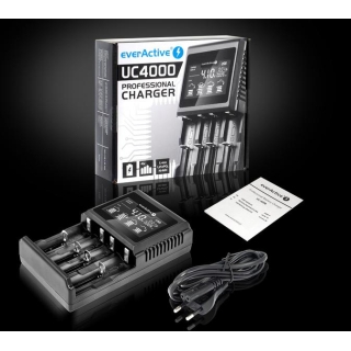 Ładowarka do akumulatorków cylindrycznych Li-ion oraz Ni-MH everActive UC-4000 2