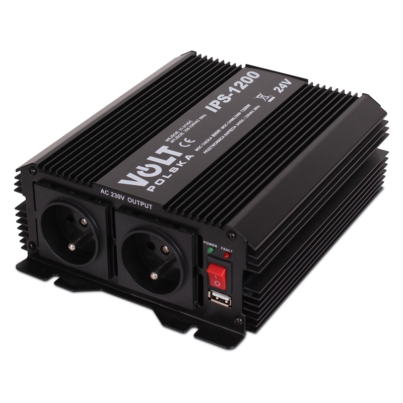 PRZETWORNICA VOLT POLSKA IPS-1200 24V 230V 800/1200W
