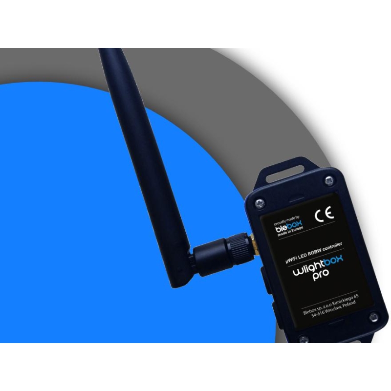 BLEBOX wlightbox pro - STEROWNIK LED Z ZEWNETRZNA ANTENA