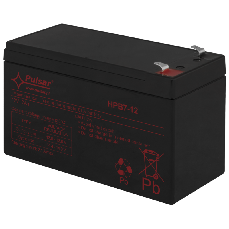 HPB7-12 - Akumulator 7Ah/12V HPB