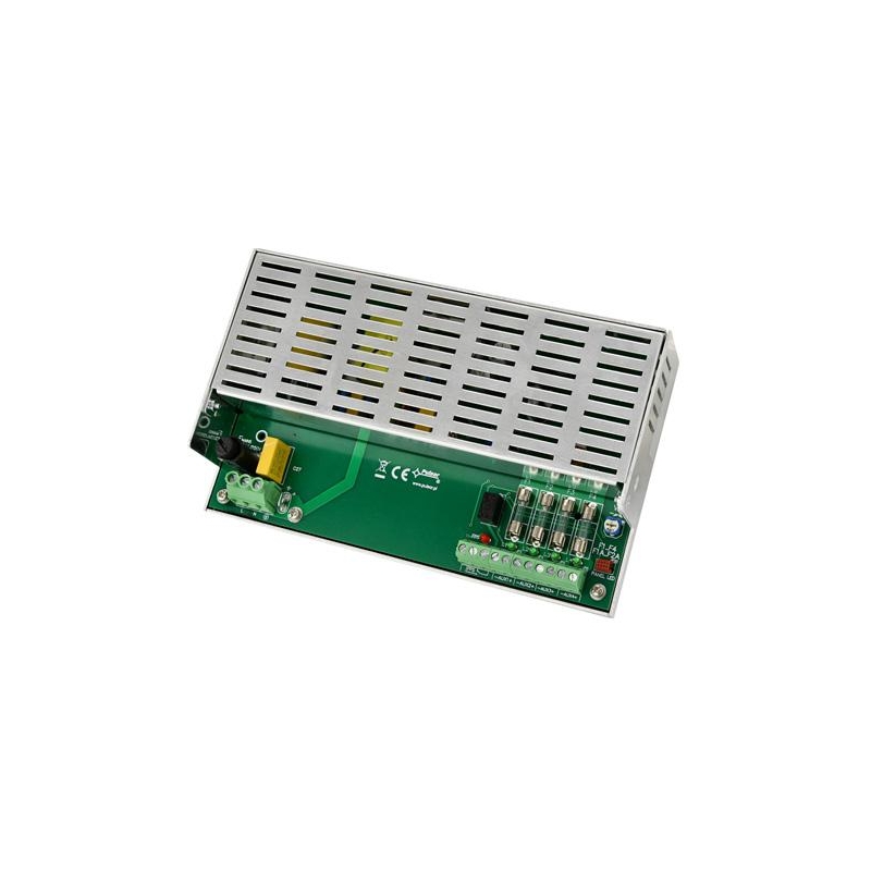 ZASILACZ IMPULSOWY STABILIZOWANY DO 4 KAMER HD Pulsar PSDC-12V4X1A 12V/4A/4×1A/TOPIC