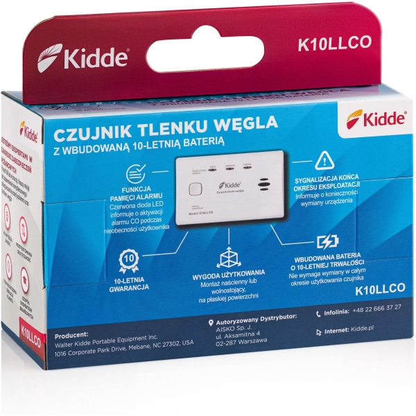 Czujnik czadu Kidde K10LLCO