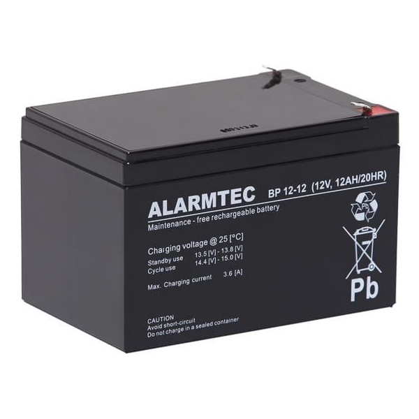 Akumulator AGM ALARMTEC serii BP 12V 12Ah