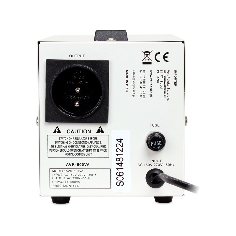 STABILIZATOR NAPIĘCIA VOLT POLSKA AVR 500