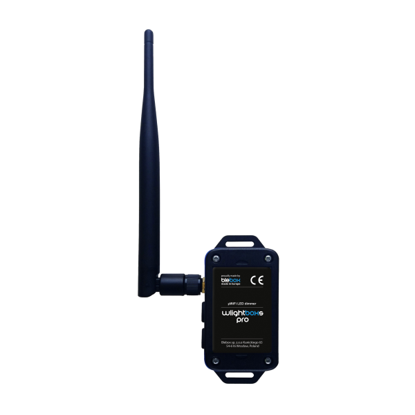 BLEBOX wlightboxS pro - SCIEMNIACZ LED 12 - 24V DC Z ZEWNETRZNA ANTENA