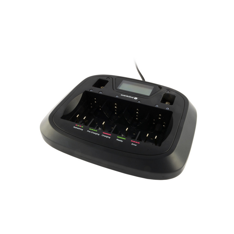 Ładowarka procesorowa do akumulatorków AA / AAA / C / D / 6F22 / 9V everActive NC-900U