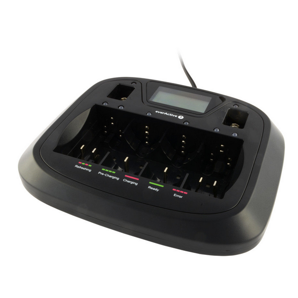 Ładowarka procesorowa do akumulatorków AA / AAA / C / D / 6F22 / 9V everActive NC-900U