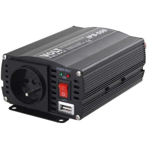PRZETWORNICA VOLT POLSKA IPS-500 12V / 230V 350/500 W
