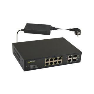 SF108 - Switch PoE 12-portowy SF108 do 8 kamer IP