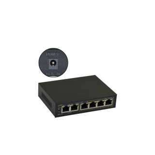 S64WP - Switch PoE 6-portowy S64WP bez zasilacza do 4 kamer IP