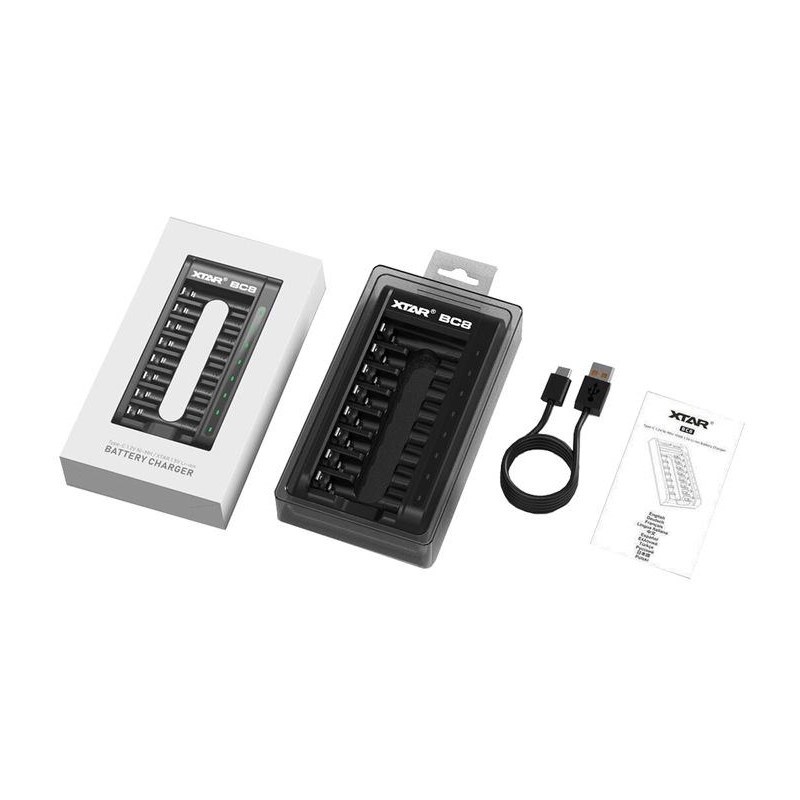 Ładowarka do akumulatorów cylindrycznych Li-ion 1,5V / Ni-MH AA / AAA Xtar BC8