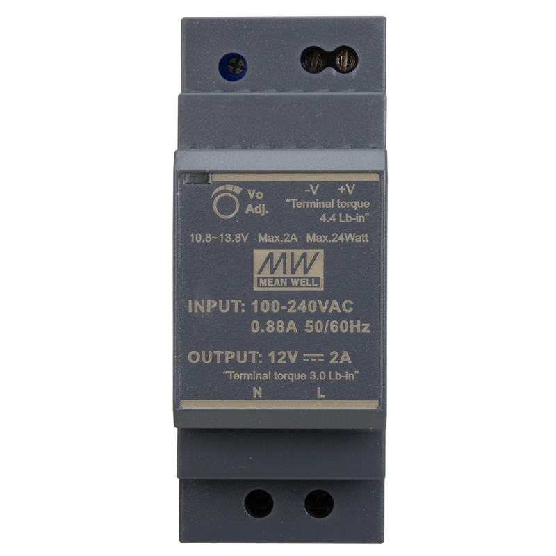 ZASILACZ IMPULSOWY NA SZYNĘ DIN MEAN WELL HDR-30-12 12V/30W/2A