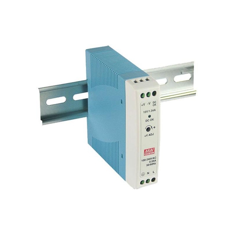 PS-MDR-20-15 Zasilacz prądu stałego, na szynę DIN, z podłączeniem PE