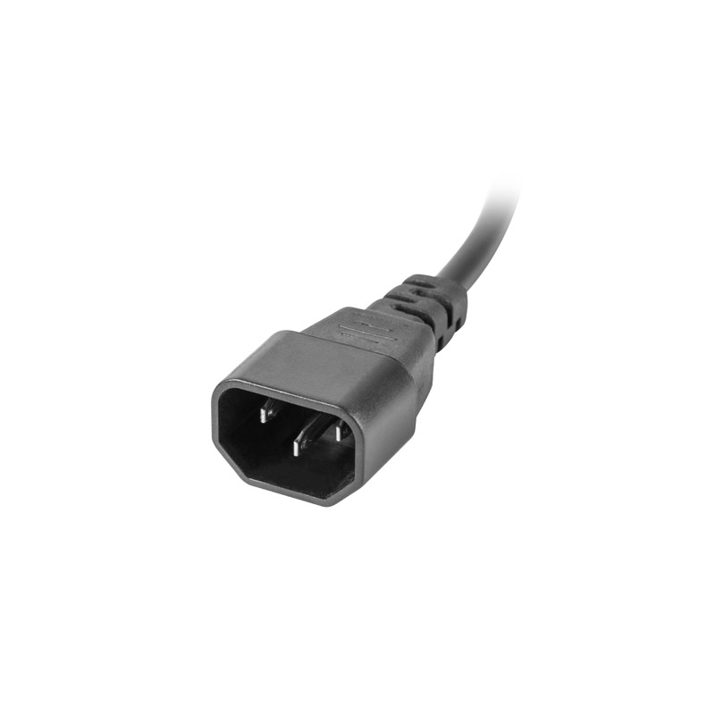 LISTWA ZASILAJĄCA RACK PDU 1U 10A 10X IEC C13 2M CZARNA C14 Lanberg