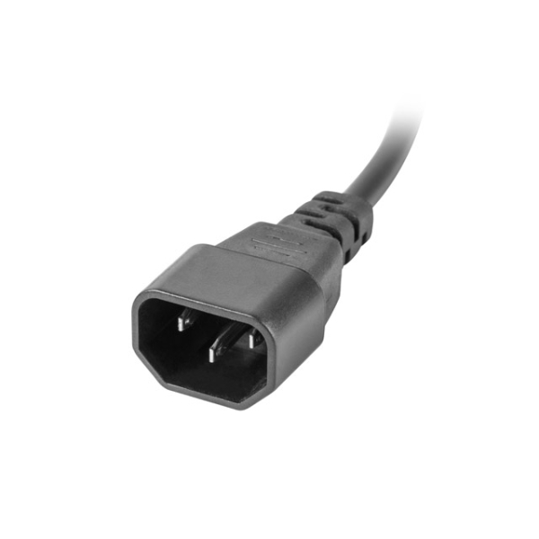 LISTWA ZASILAJĄCA RACK PDU 1U 10A 10X IEC C13 2M CZARNA C14 Lanberg