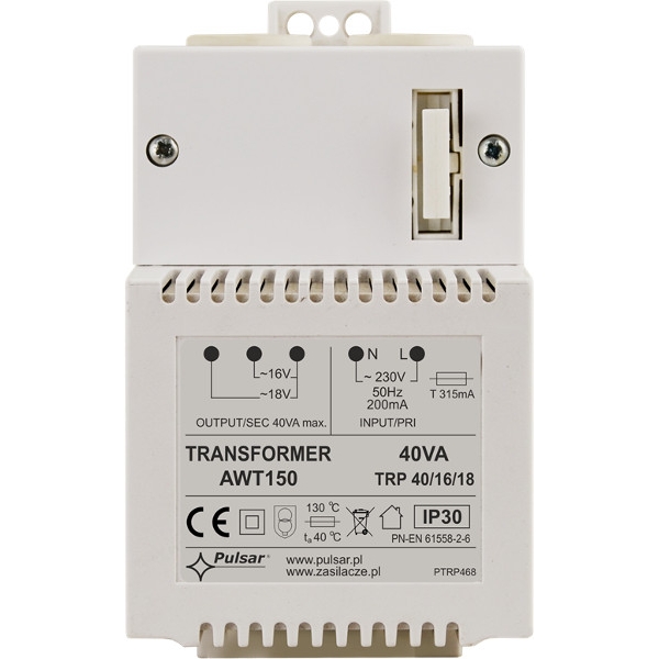 TRANSFORMATOR Pulsar AWT150 TRP 40VA/16V/18V