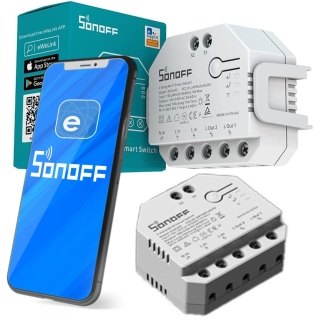SONOFF sterownik 2-kanałowy roletowy 10A WiFi DUAL R3