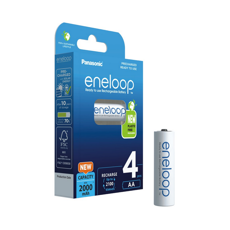 Akumulatorki AA / R6 Panasonic Eneloop 2000mAh BK-3MCDE/4BE (blister 4 szt.)