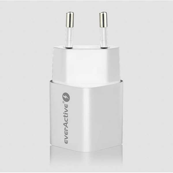 ŁADOWARKA SIECIOWA everActive GaN SC-390Q 30W 1xUSB-C 1xUSB-A PD PPS