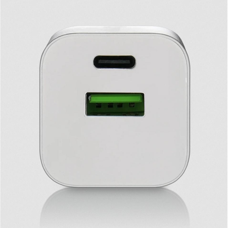 ŁADOWARKA SIECIOWA everActive GaN SC-390Q 30W 1xUSB-C 1xUSB-A PD PPS