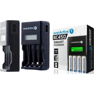 Ładowarka procesorowa do akumulatorków AA/AAA everActive NC-450 LCD 2