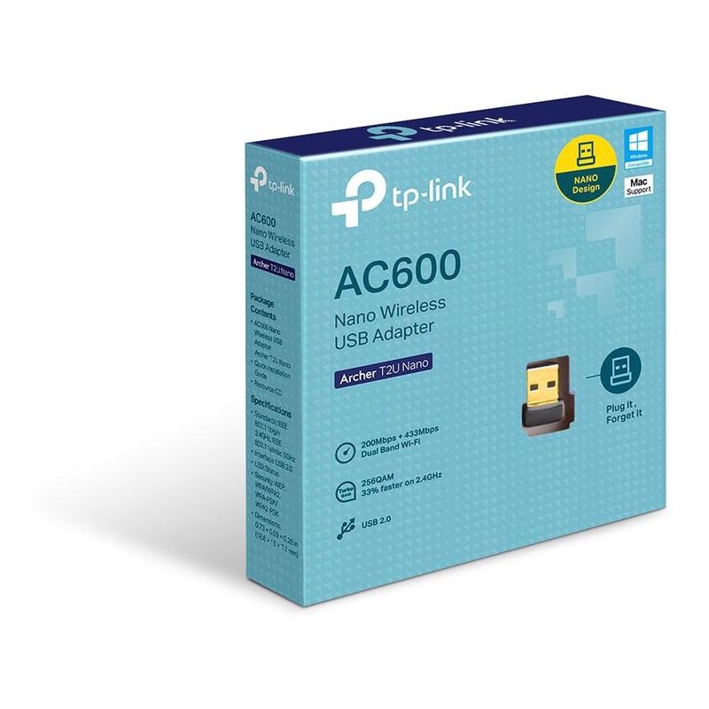 ADAPTER WLAN USB TP-LINK ARCHER T2U NANO