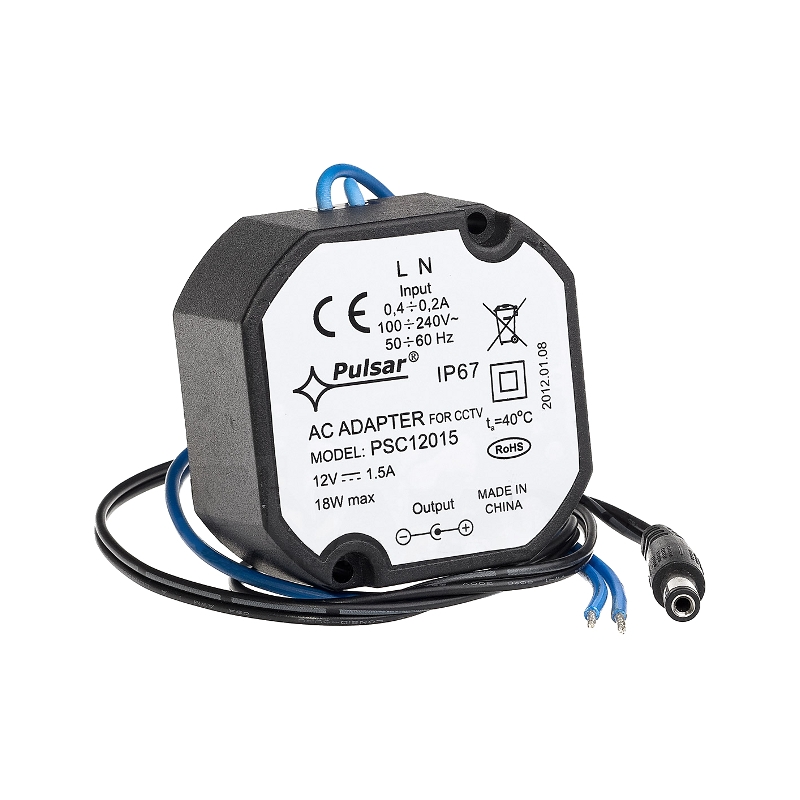 ZASILACZ IMPULSOWY HERMETYCZNY Pulsar PSC12015 12V/1,5A