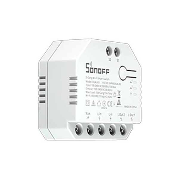 SONOFF sterownik 2-kanałowy roletowy 10A WiFi DUAL R3 LITE