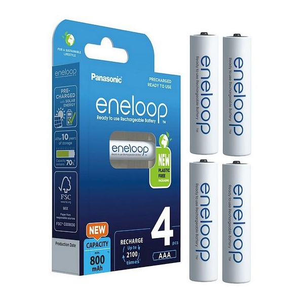 Akumulatorki R03 / AAA Panasonic Eneloop 800mAh BK-4MCDE/4BE (blister 4 szt.)