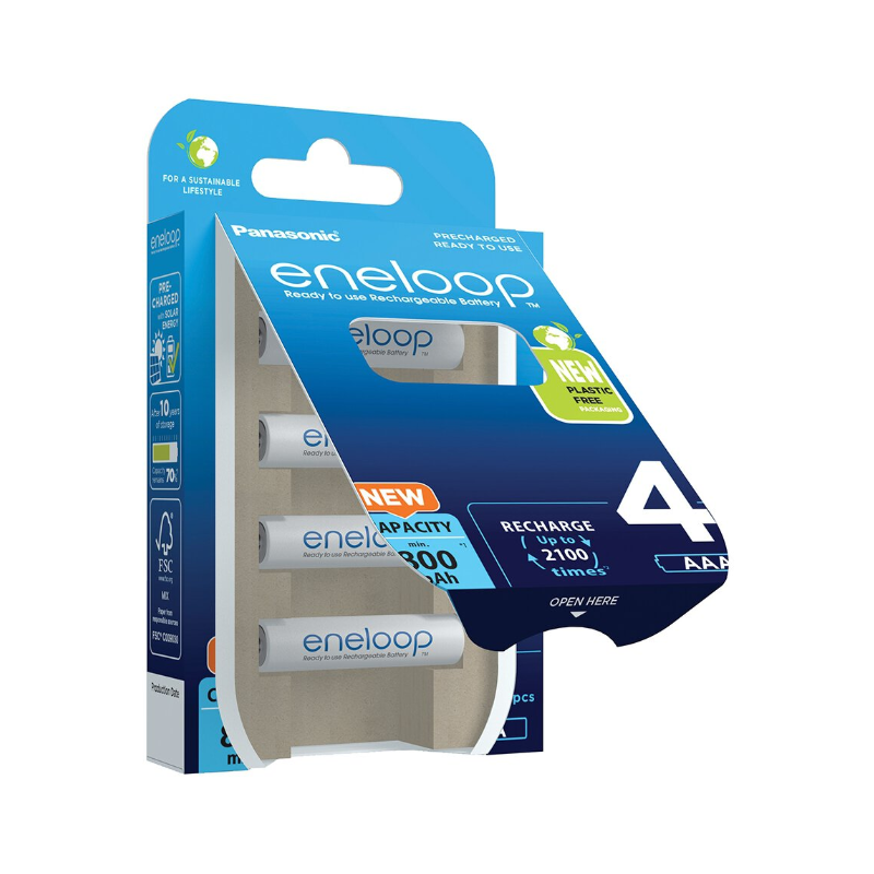 Akumulatorki R03 / AAA Panasonic Eneloop 800mAh BK-4MCDE/4BE (blister 4 szt.)