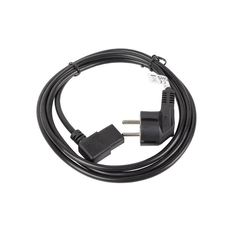 KABEL ZASILAJĄCY KĄTOWY IEC 320 C13 1.8M Lanberg