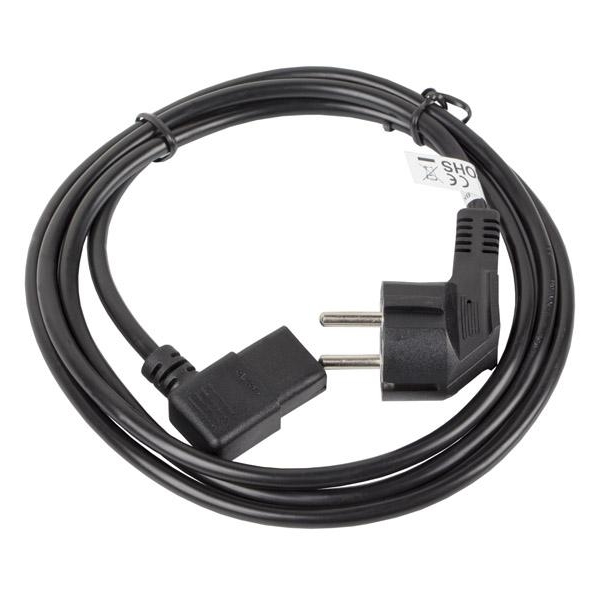 KABEL ZASILAJĄCY KĄTOWY IEC 320 C13 1.8M Lanberg