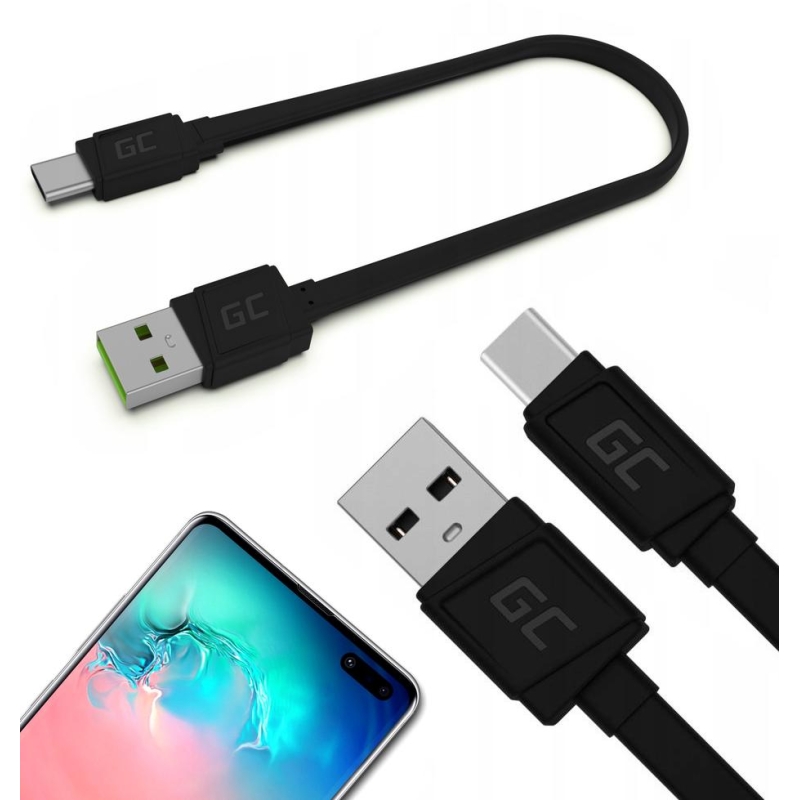 KABEL USB-A -  USB-C Green Cell Matte 25cm ULTRA CHARGE QUICK CHARGE 3.0 KABGC03