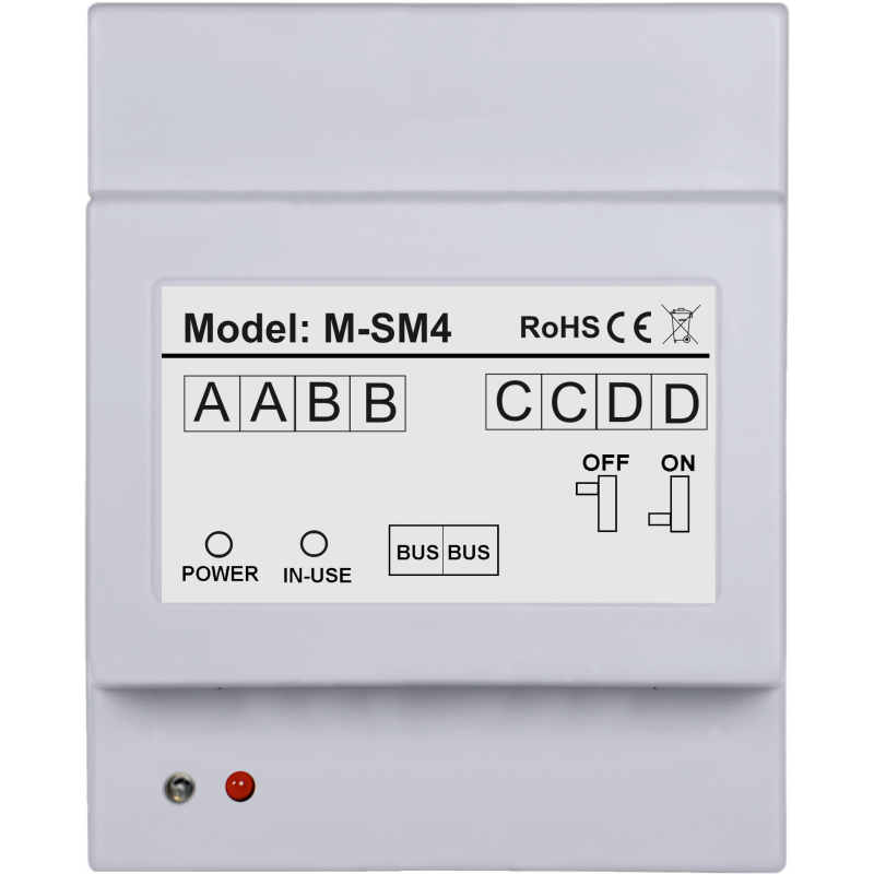 Rozdzielacz sygnału z wbudowanym wzmacniaczem i automatyką- M-SM4A