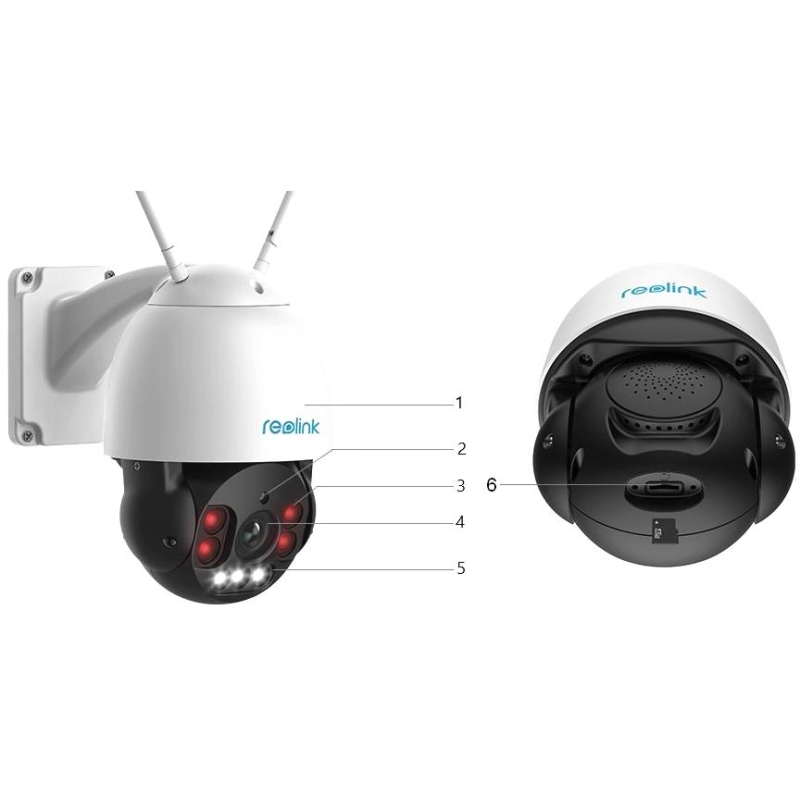 Kamera IP Wifi REOLINK RLC-523WA 5 Mpx obrotowa zoom