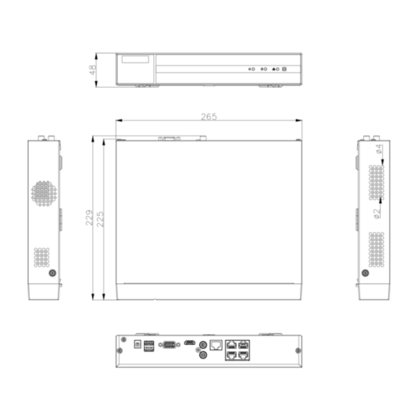 Rejestrator TVI Hilook by Hikvision 8 kanałowy DVR-8CH-5MP
