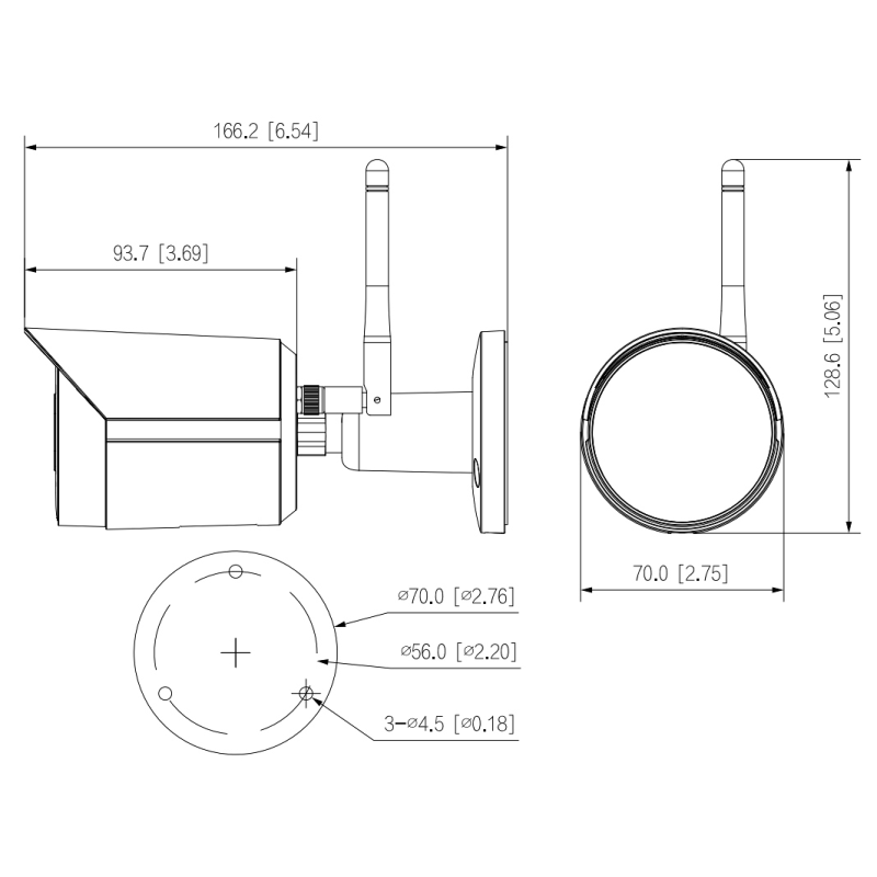 KAMERA IP DAHUA IPC-HFW1230DS-SAW-0280B
