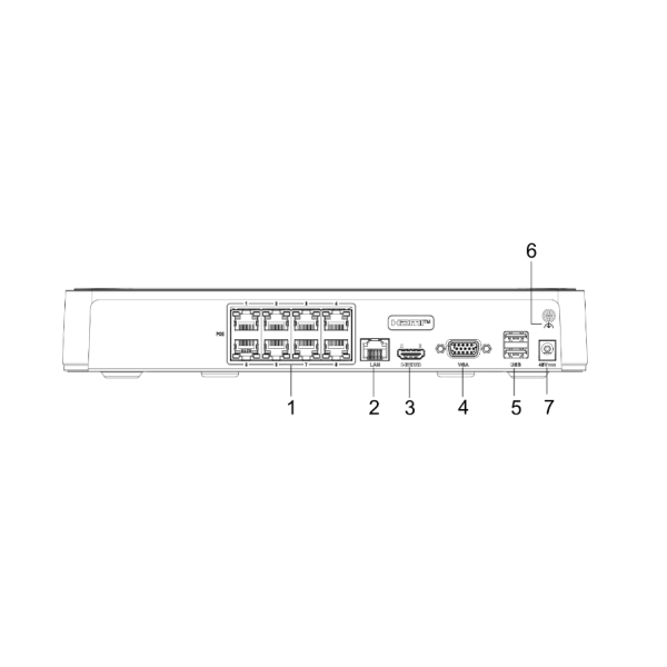 Rejestrator IP Hilook by Hikvision 8 kanałów 4MP NVR-8CH-4MP/8P biały