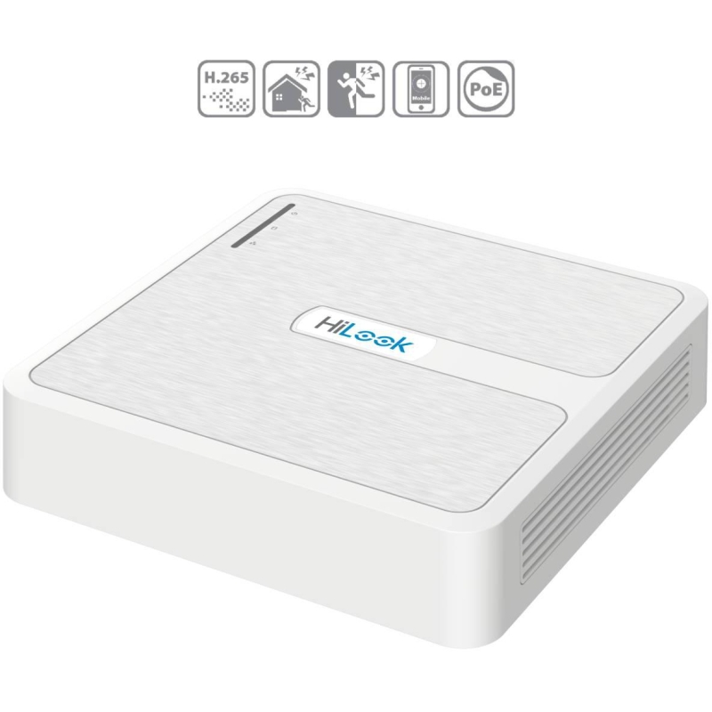 Rejestrator IP Hilook by Hikvision 8 kanałów 4MP NVR-8CH-4MP/8P biały