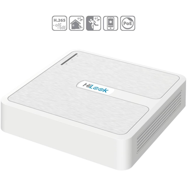 Rejestrator IP Hilook by Hikvision 8 kanałów 4MP NVR-8CH-4MP/8P biały