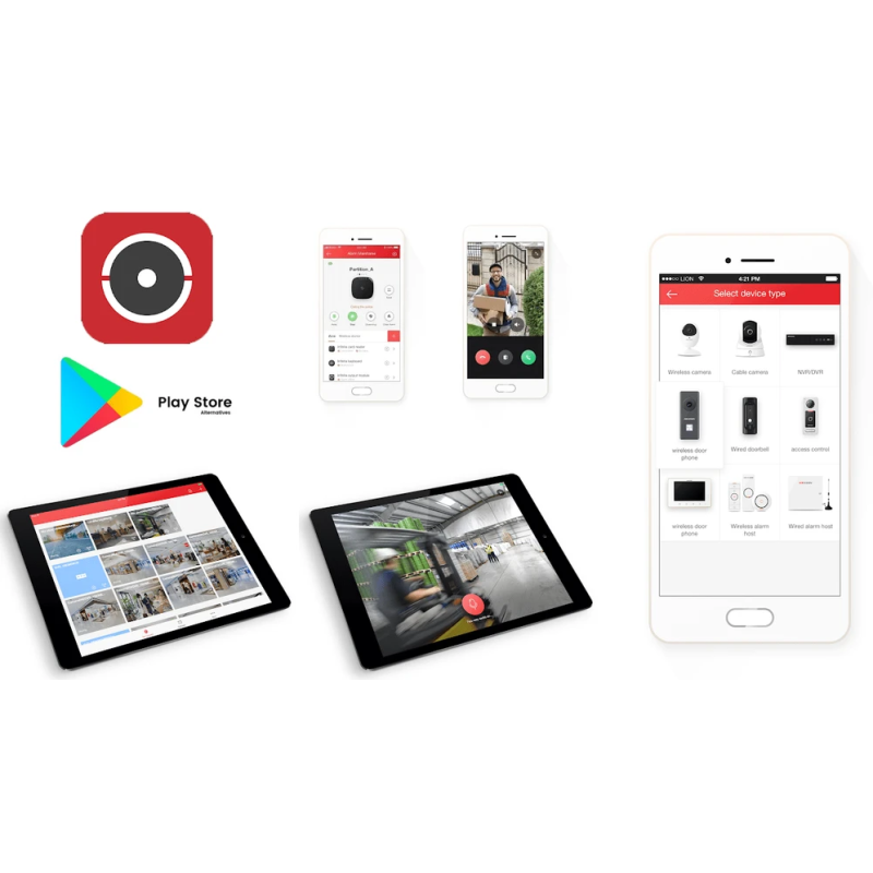 Rejestrator IP Hilook by Hikvision 4 kanały 4MP NVR-4CH-H/4P biały