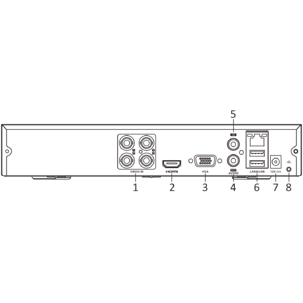 Rejestrator 4w1 Hilook by Hikvision 4 kanały DVR-4CH-4MP
