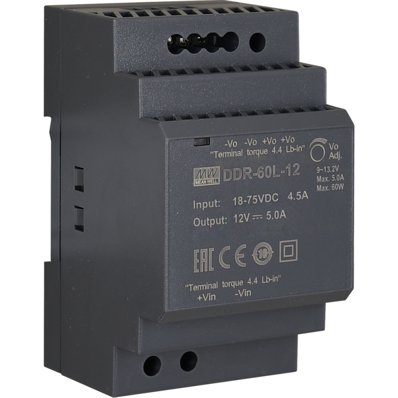 DDR-60L-12 - DDR 12V/60W/5A przetwornica DC/DC...