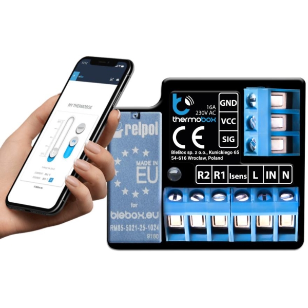 BLEBOX - thermobox BEZPRZEWODOWY INTELIGENTNY TERMOSTAT
