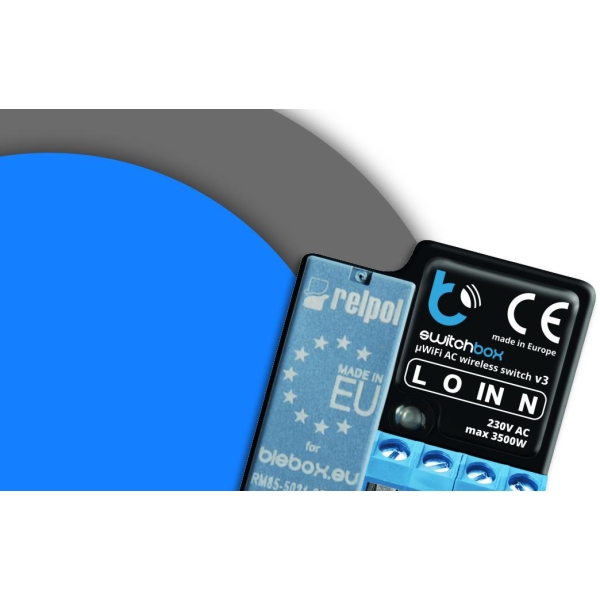 BLEBOX switchbox v3 - WYŁACZNIK 230V Z POMIAREM ZUZYCIA ENERGII