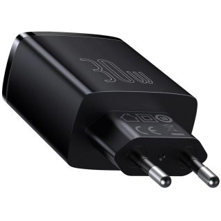 ŁADOWARKA SIECIOWA Baseus Compact Quick Charger CCXJ-E01 30W 2x USB-A 1x USB-C PD 3.0 QC 3.0 CZARNA 2