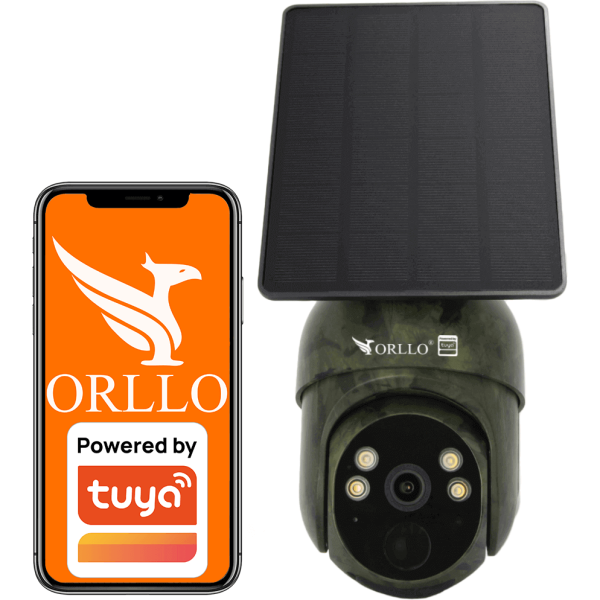 Kamera IP Orllo Bezprzewodowa 4G LTE Obrotowa z Panelem Solarnym ORLLO TZ1 MORO
