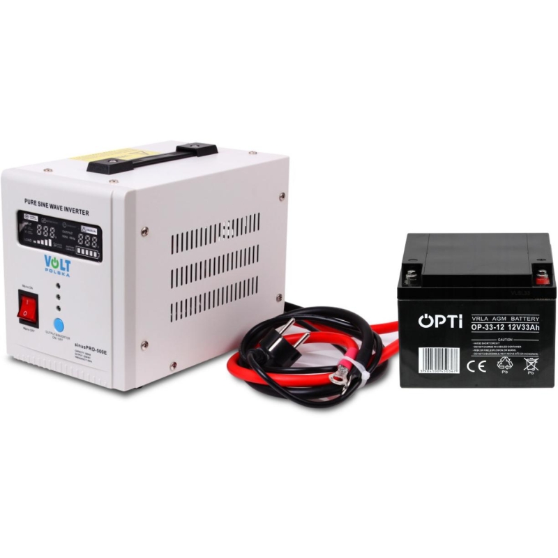 Zestaw do awaryjnego zasilania 33Ah 500W